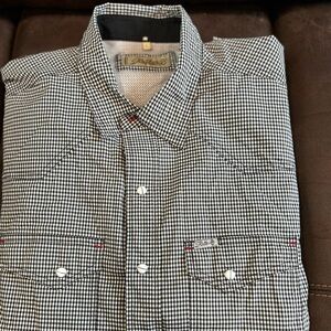 Rafter C, pearl button snap, long sleeve